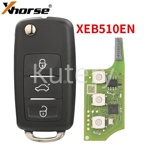 Xhorse 3 düyməli Vvdi Xe seriyalı pult avtomobil açarı Xeb510En super model çiplə