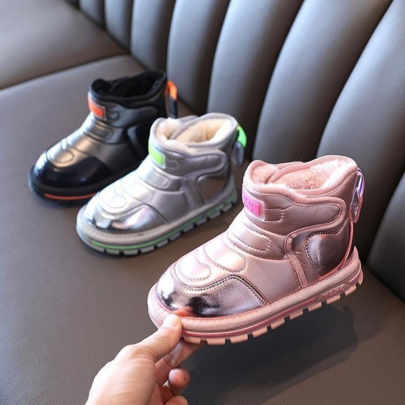 雪地靴男童2021年冬季新款兒童韓版女童高幫棉靴中大童保暖鞋批發