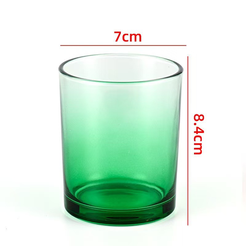 Transfronterizos para vasos de vidrio vela resistente al calor Amazon explosión con taza de fragancia cubierta recipiente de cera de soja hecha a mano