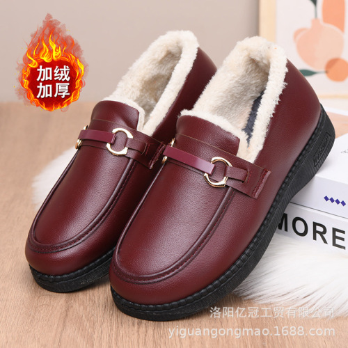 winter cotton shoes women cotton shoes middle-aged mother shoes antiskid wear-resistant fashionable casual women shoes