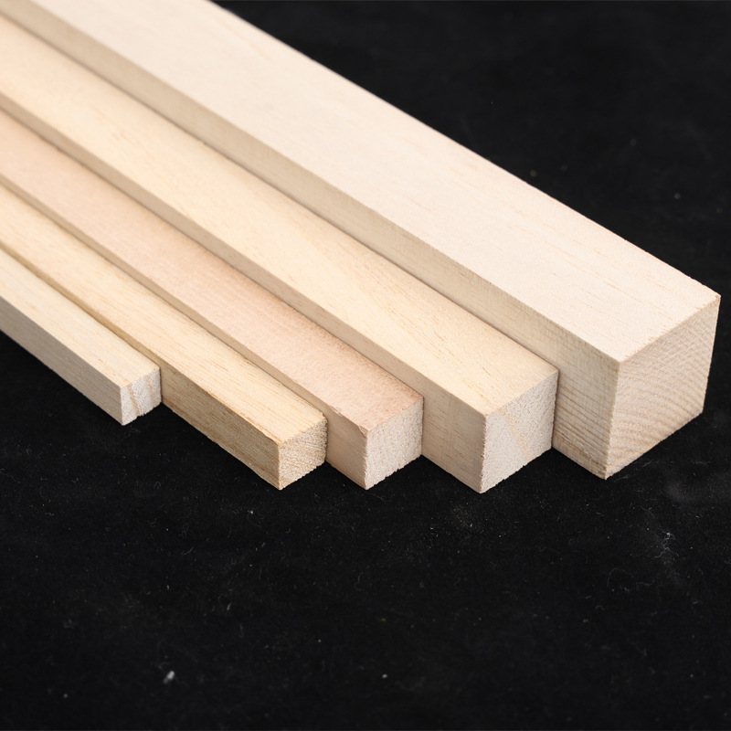 30cm Paulownia Wood Strips, Flat Wood Strips, Various Specifications, Paulownia Decorative Strips, DIY Handmade Model Making Materials