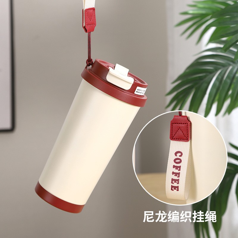 Termo de Acero Inoxidable 316, Taza de Café de Gran Capacidad, Taza de Agua con Pajita, Personalizable, Portátil, con Indicador de Temperatura, Regalo Empresarial