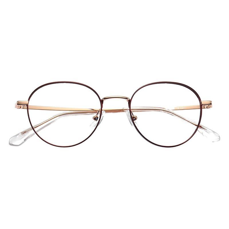 STUDIOMUKU mu gafas frescas luz clásica forma de marco redondo retro con gafas de miopía de identificación marco