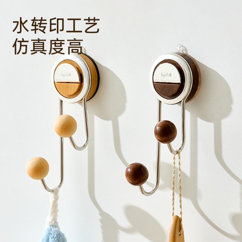 Advanced suction cup hook household wall seamless hook non-punching hook hook hook strong hook bathroom hook