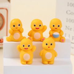 漫画のキャラクター樹脂ソリッドカラー人形装飾品 diy ジュエリーアクセサリークリエイティブキーホルダーペンダント車の材料