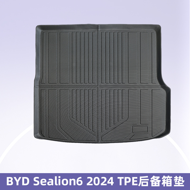 Para BYD Sealion6 2024 timón derecho 3D Material para todo clima TPE Alfombrilla del pie Alfombrilla del maletero Alfombrilla del piso