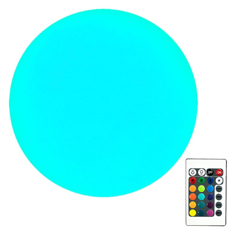 Luz de bola luminosa LED Bola de colores luz recargable control remoto al aire libre impermeable Bola de luz decorativa patio césped luz redonda
