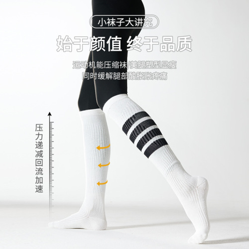 Crew Socks for Women with Compression Leg Socks, Sports Socks, Running Socks, Slimming Leg Socks, Fashion Leg Socks, Striped Winter Socks, Compression Stockings
