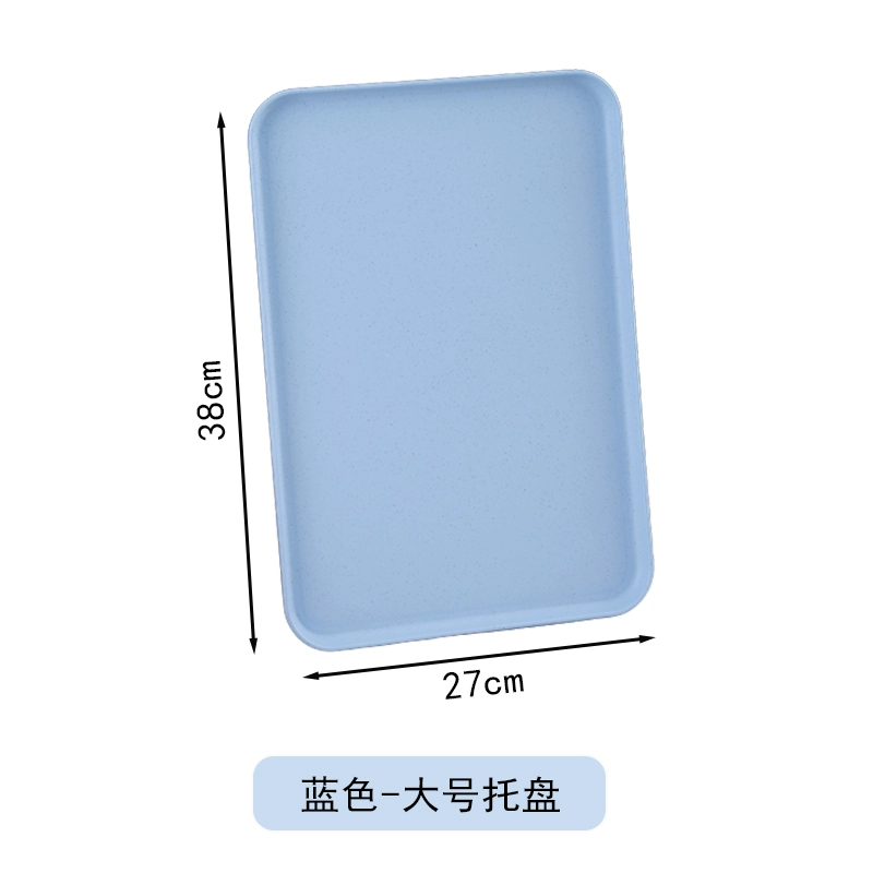 Scandinavian rectangular big plastic tea cup for home use with glass, fruit dinner plate for commercial use