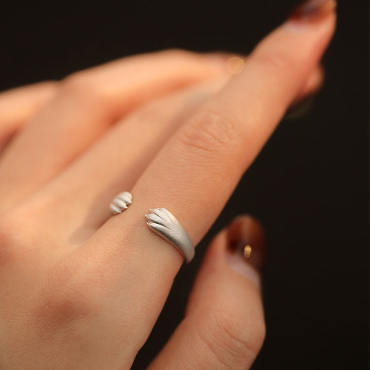 Rising Sun Zodiac Claw Women, Simple And Unique, Cute Tiger Index Finger Ring For Year Of The Tiger, 2022 New Model_voghion.com