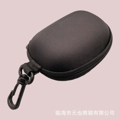 Hanging buckle foldable glasses box storage bag new black zipper buckle sunglasses sunglasses reading glasses box