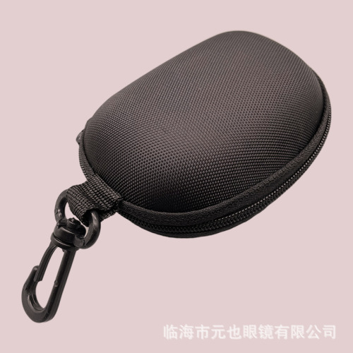 Hanging buckle foldable glasses box storage bag new black zipper buckle sunglasses sunglasses reading glasses box