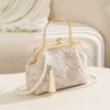 Khaki + Long Diagonal Pearls
