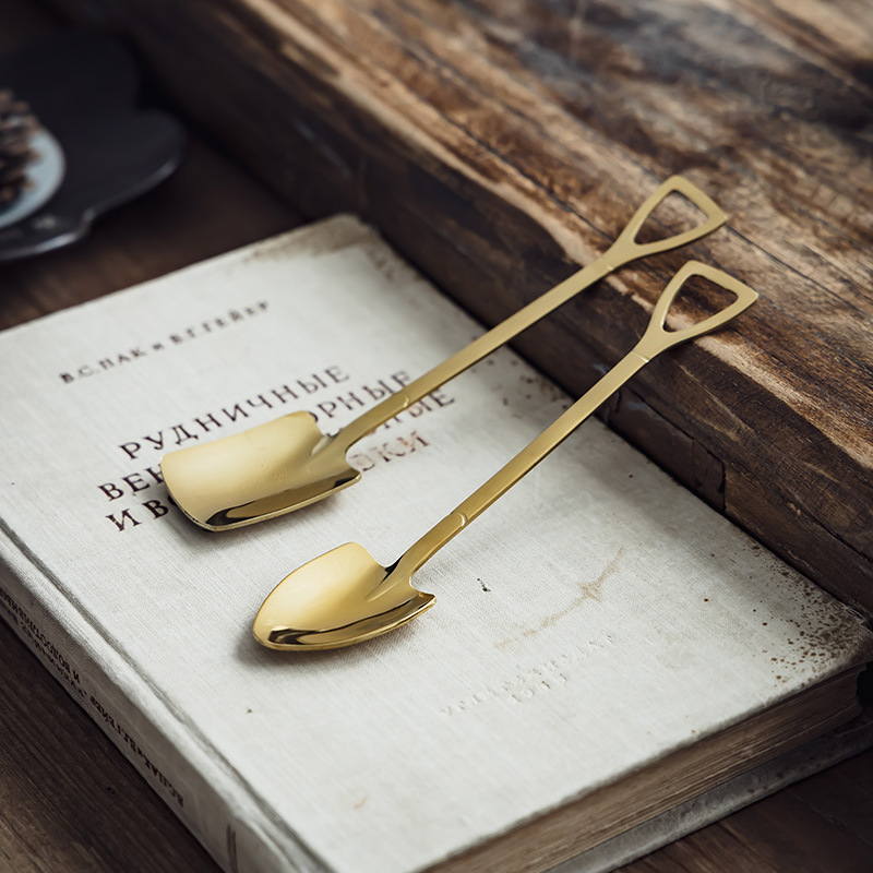 Coreano de alto valor 304 cucharas de acero inoxidable cucharas de arroz cucharas de café cucharas de postre creativas cucharas de cocina caseras