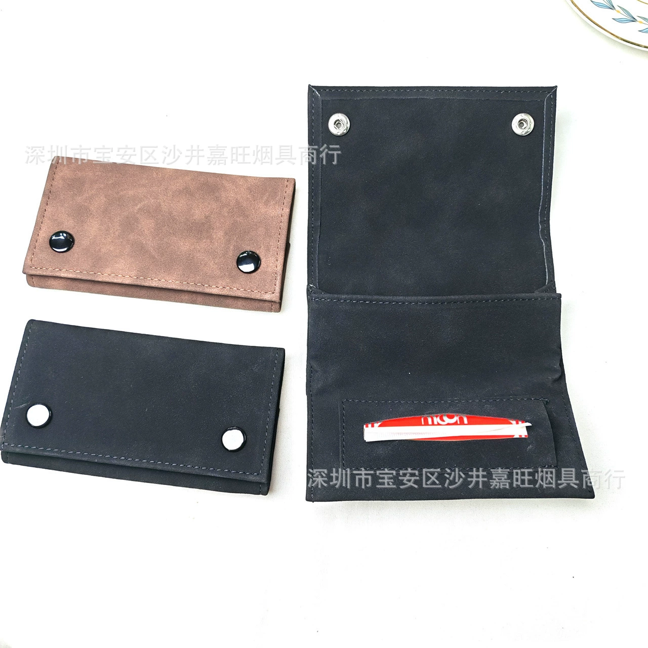 836 Сумка ручной работы с увлажняющим слоем Кожаная замшевая сумка для табака из искусственной кожи Портативная увлажняющая сумка для табака для курительных трубок Косметичка