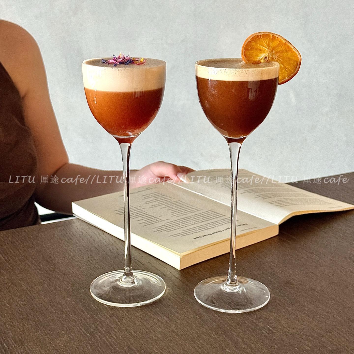 Japanese-Style Kimura Martini Glass Creative Ultra-High Stem Cocktail Glass Bar Special Glass Champagne Glass Juice Glass