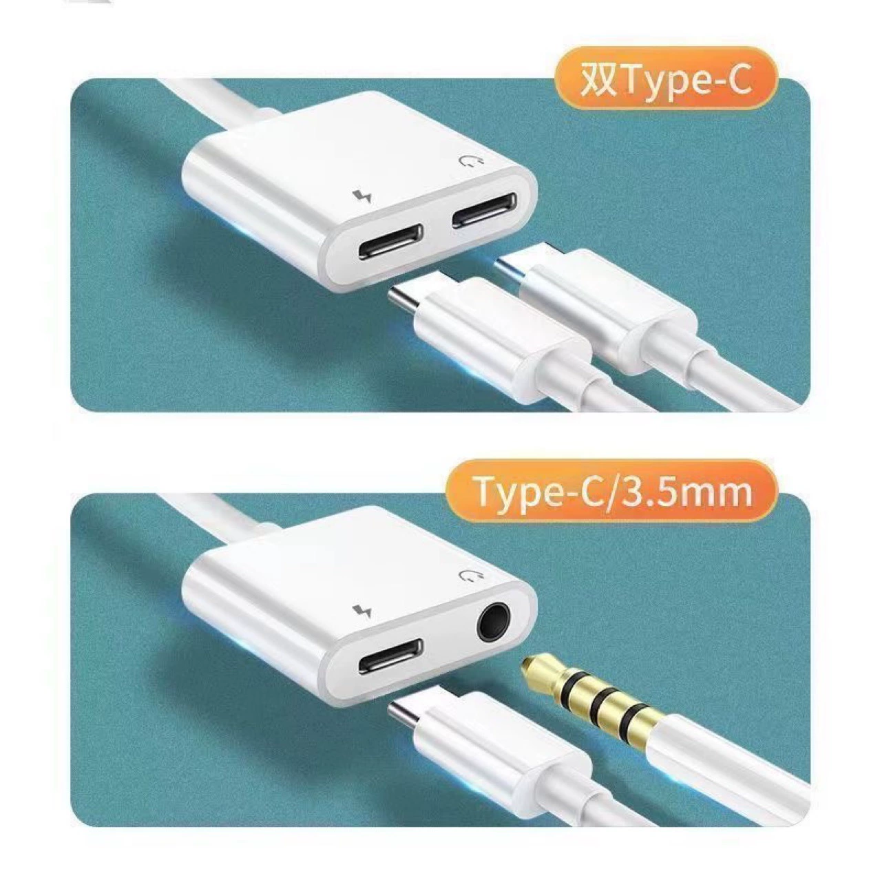 Совместимые наушники Huawei, Xiaomi, Honor, зарядка, 2 в 1