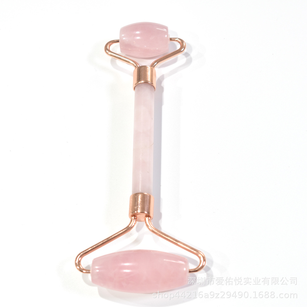 Venta al por mayor tablero de raspado jade rosa cristal dongling jade obsidiana masajeador cara adelgazamiento casa salón de belleza cara lifting