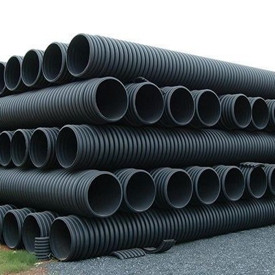 HDPE双壁波纹管耐腐蚀排水管螺旋管抗压耐酸碱腐蚀