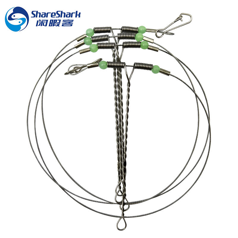 Gancho de equilibrio de alambre de acero grupo de pesca Anti-devanado de alambre de acero suave equilibrio soporte de pesca en el mar Luya accesorios de pesca