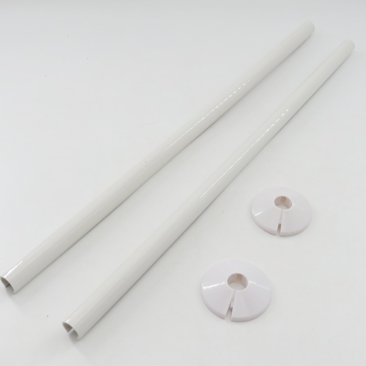 2 15 cubiertas decorativas blancas 2 15*500 tubos blancos