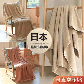 珊瑚绒浴巾菠萝格大浴巾加厚抖音同款沙滩巾吸水家用成人洗澡浴巾
