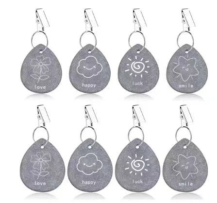 Colgante para mantel, clip para mantel, colgante para mantel con logotipo grabado, colgante con patrón láser, mármol simple