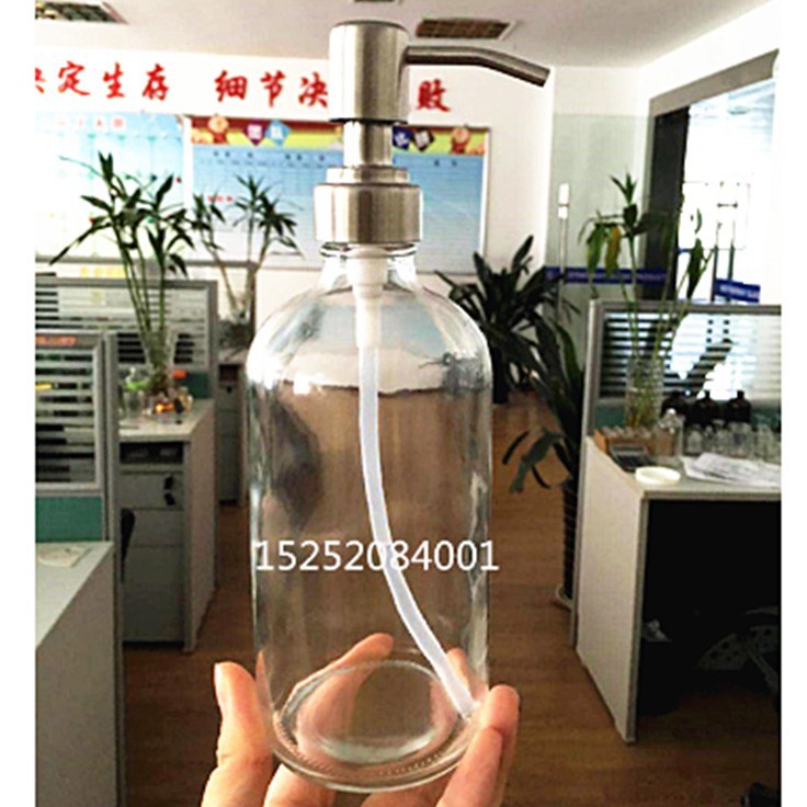 厂家现货玻璃洗手液瓶原蓝色棕色透明波斯顿瓶精油瓶实验室