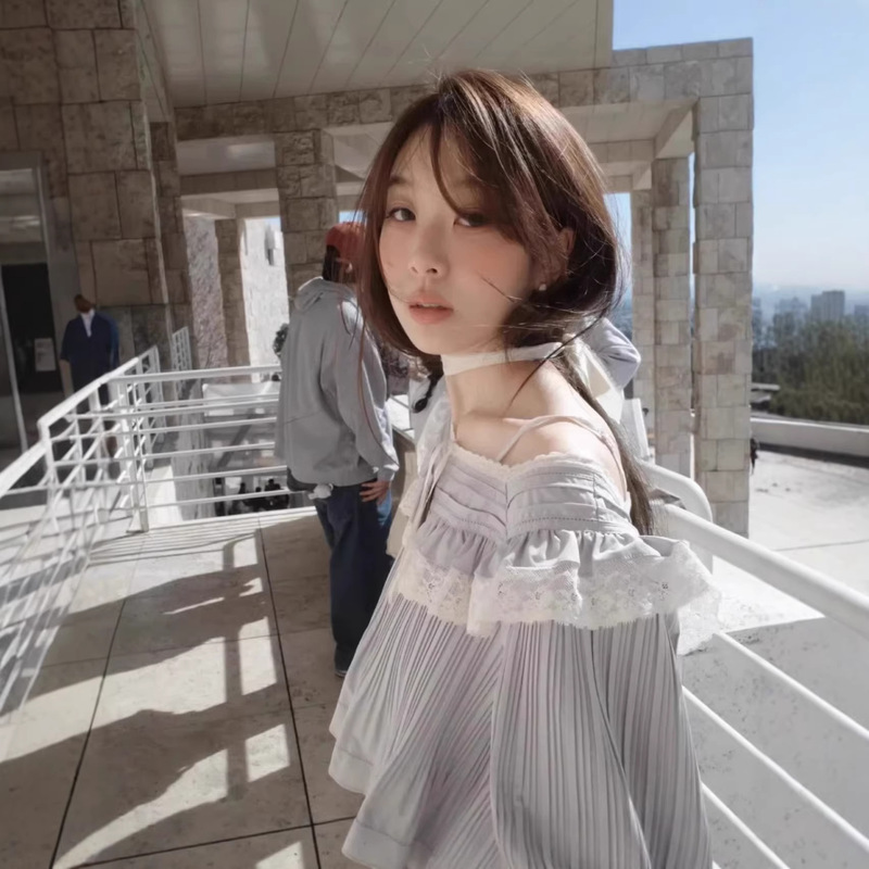 Now Available: Fletta Lace-Up Lace-Trimmed Lantern Sleeve Ruched Shirt, Korean Designer Women's Clothing, Sweet Style, Korean Style Now Available: Fletta Lace-Up Lace-Trimmed Lantern Sleeve Ruched Shirt, Korean Designer Women's Clothing, Sweet Style, Korean Style