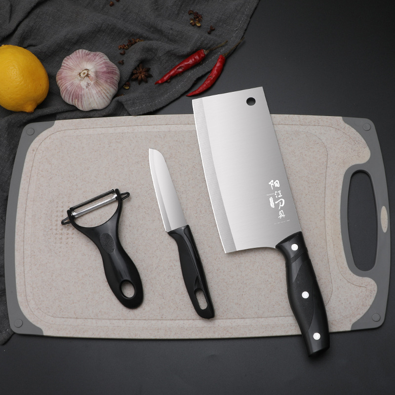 Herramientas de cocina cuchillo de cocina conjunto de tablero de cocina cuchillo de cocina conjunto completo de cocina de acero inoxidable combinación de cuchillo de cocina yunque moldeo por inyección