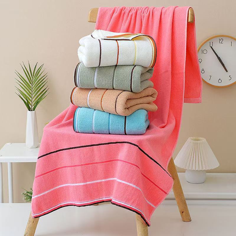Bath Towel Pure Cotton Thickeneded and Enlarged Cotton Tube Top Bath Towel Adult Male and Female Couple Absorbent Household Hotel Large Towel