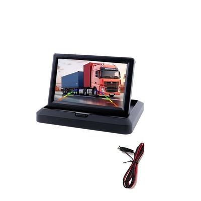 12V24V Car and Truck Reversing Image 5-Inch Foldableing High-Definition Display Screen Car Night Vision Reversing Camera (Car display) - 12v24v-5-inch-foldable-hd-display-with-single-screen-av-interface