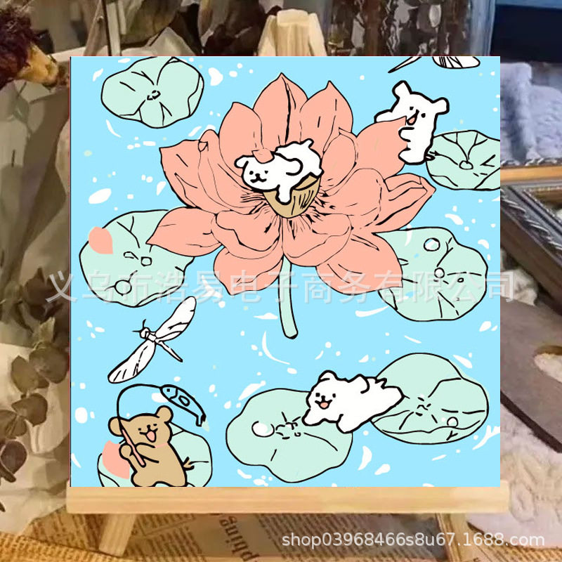 LL269 / 20*20cm paint+brush+backing board