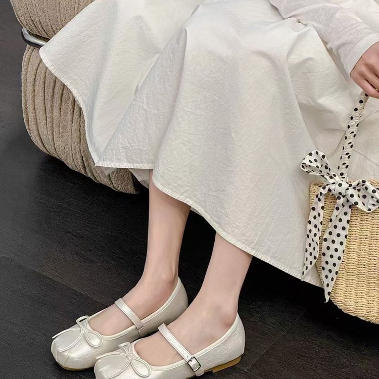 Dames mary jane ballerina's van schapenwol met verhoging_voghion.com