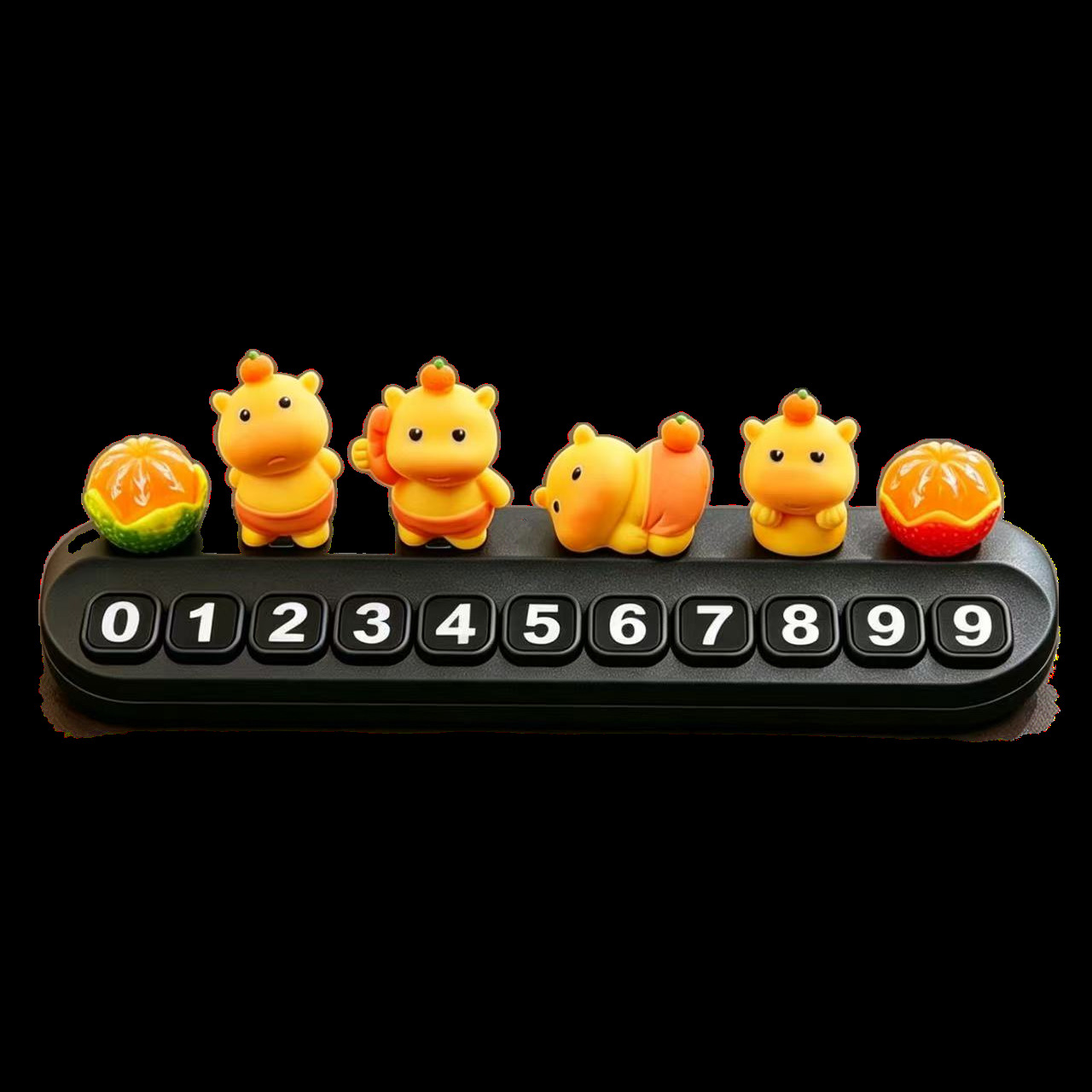 Creative Capybara Temporary Parking Number Plate Car Decoration Interior Accessory Moving Car Phone Number Sign