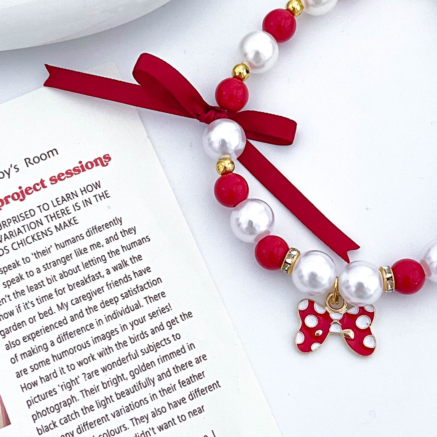 붉은 나비 향기로운 가루 액세서리