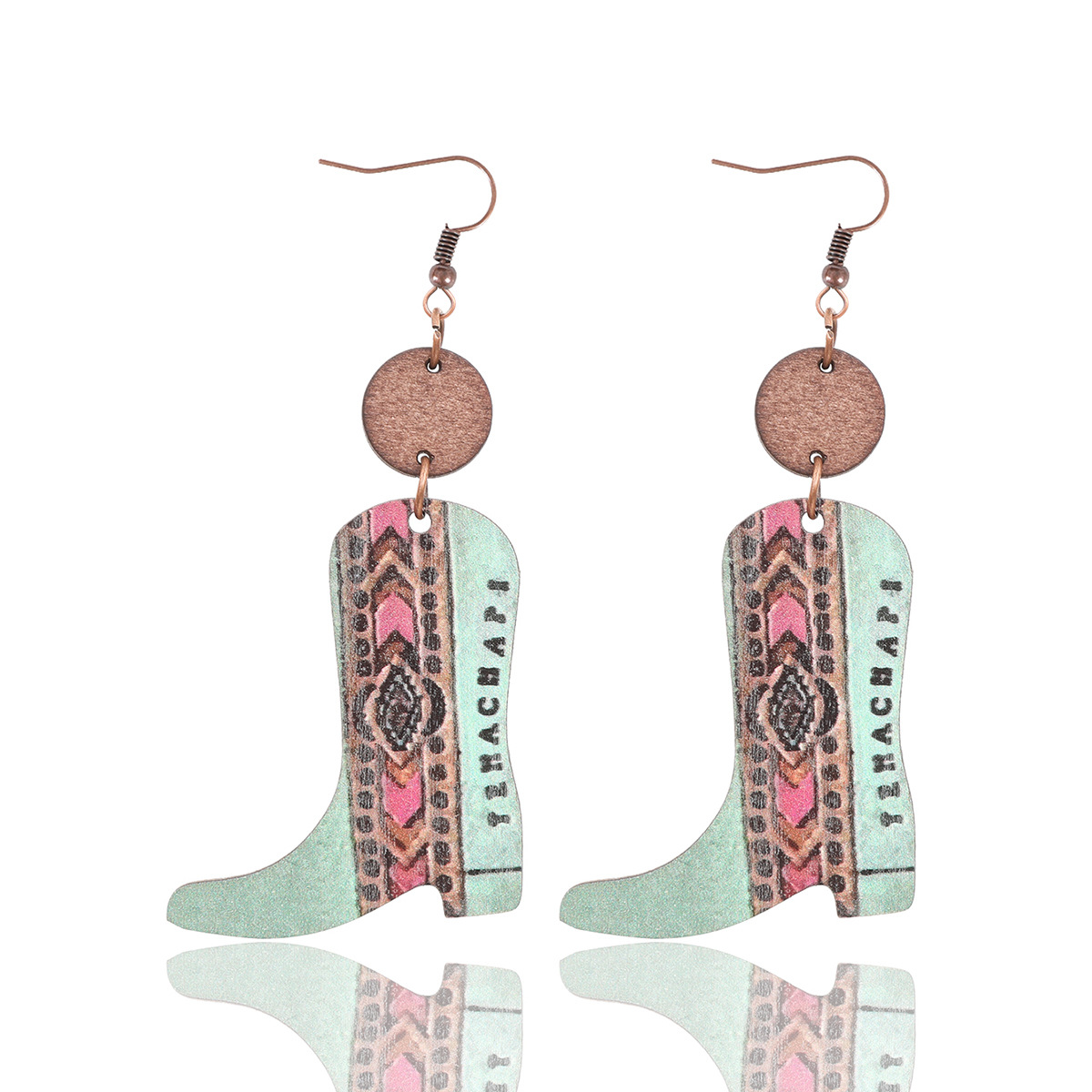 Wood Flower Earrings 15