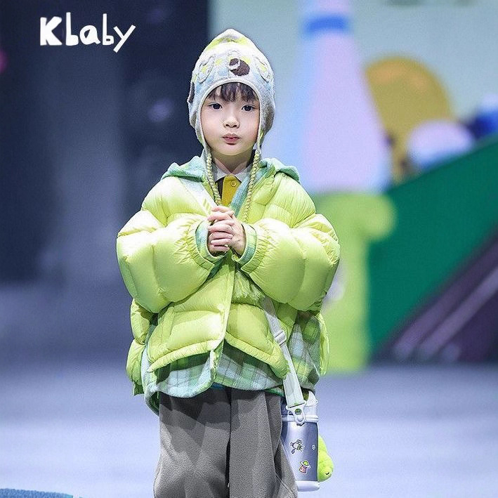 儿童冬装羽绒棉服2025款男女童短款棉衣中大童假两件外套保暖棉袄
