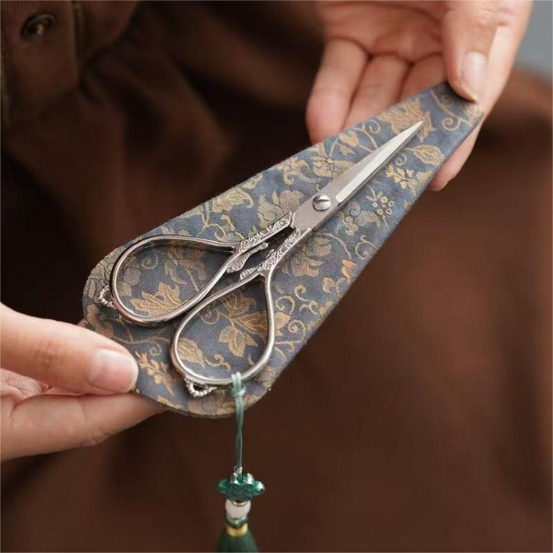 봉선차가위 + 연꽃가위 세트 [블루]