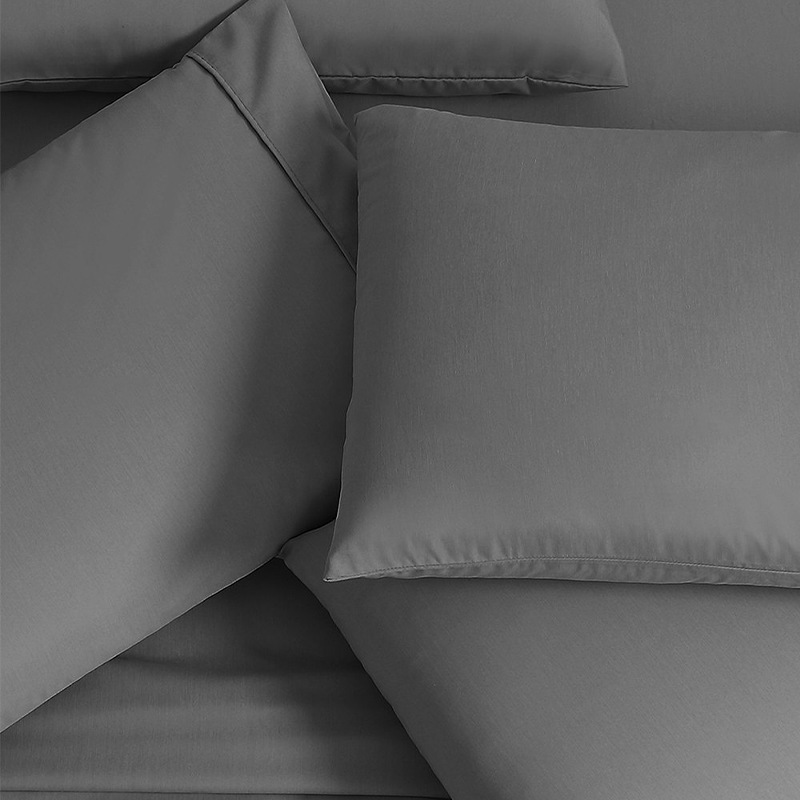 Fabricante directo de suministro transfronterizo simple cuatro piezas de sábanas de fibra de bambú cama de cama de cama de cama cubierta de almohada cubierta de polvo de cuatro estaciones