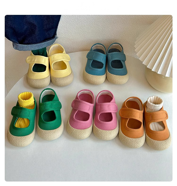 Chaussures bébé premiers pas souples en toile style décontracté_voghion.com