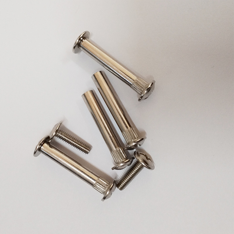 JN记账本对接对锁螺丝螺母装订螺丝子母扣铆钉镀镍双面子母铆钉