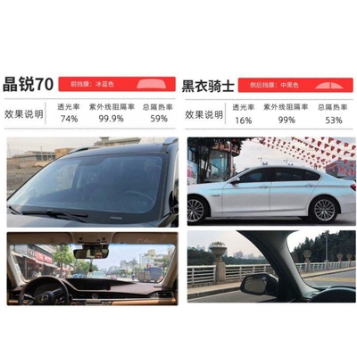 Automotive Film – Full Car Glass Heat-Insulating Film - national-package-construction-jinrui-70-black-knight