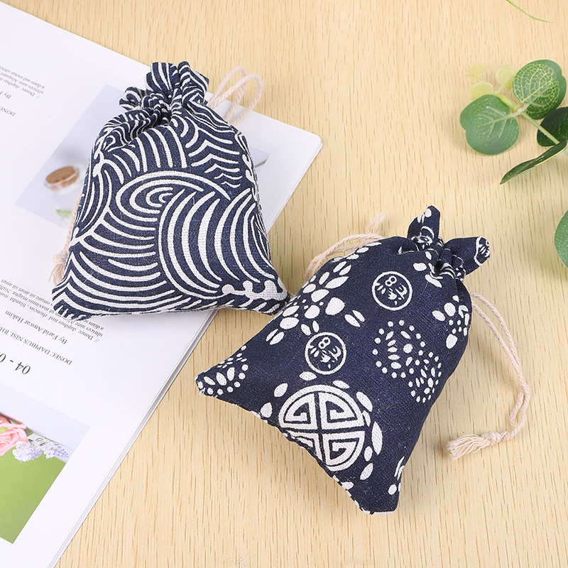 9*12cm棉布袋碎花束口礼品袋珠宝首饰收纳袋diy香包棉布袋