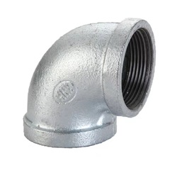 Galvanized manganese steel pipe fittings, manganese steel elbow, manganese steel internal thread elbow, galvanized elbow