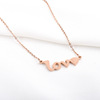 Sweet brand universal necklace for beloved stainless steel, European style, English