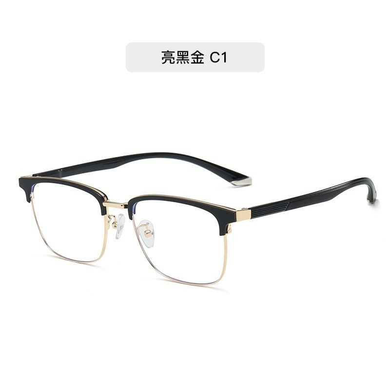 Nuevo marco retrógrado de ojos de cara grande marco de gafas de miopía con lentes de grado medio marco ultraligero marco de gafas de miopía para hombres