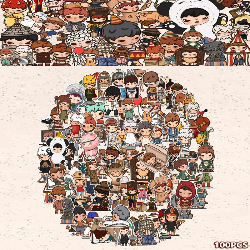 100 Pieces of Ono Character Cartoon Cute Stickers for Cross-Border Decoration, Notebook, Polaroid, Planner Stickers