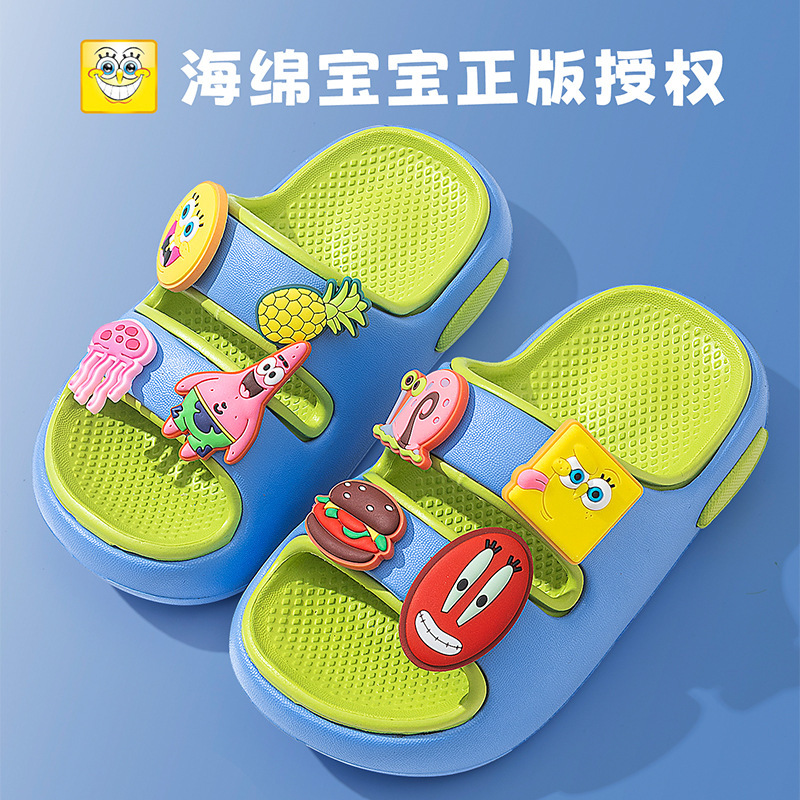 Spongebob Squarepants Kidsren's Slippers for Boys Summer Outdoor Wear Non-Slip Home Indoor Slippers for Middle-Aged and Little Girls Spongebob Squarepants Kidsren's Slippers for Boys Summer Outdoor Wear Non-Slip Home Indoor Slippers for Middle-Aged and Little Girls