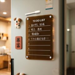 冰箱贴日历留言板展示贴家用磁吸可擦写计划表写字记事板子亚克力